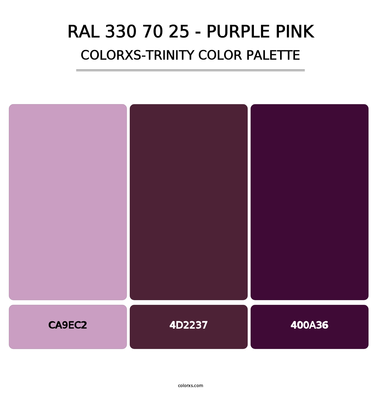 RAL 330 70 25 - Purple Pink - Colorxs Trinity Palette