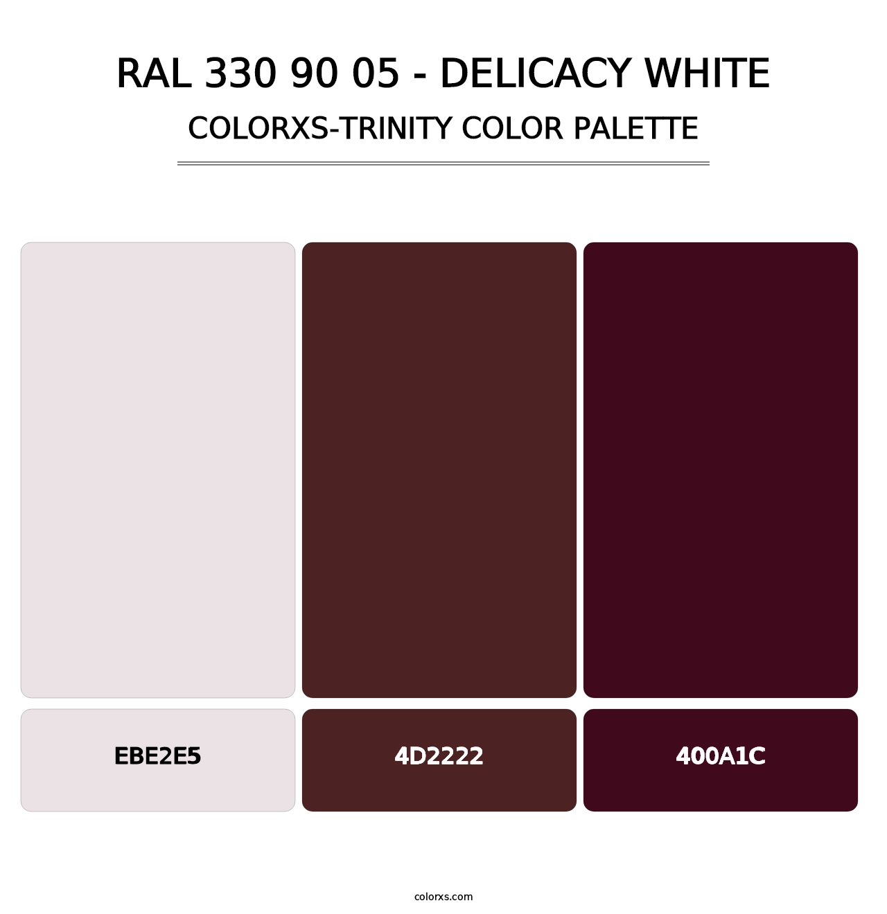 RAL 330 90 05 - Delicacy White - Colorxs Trinity Palette