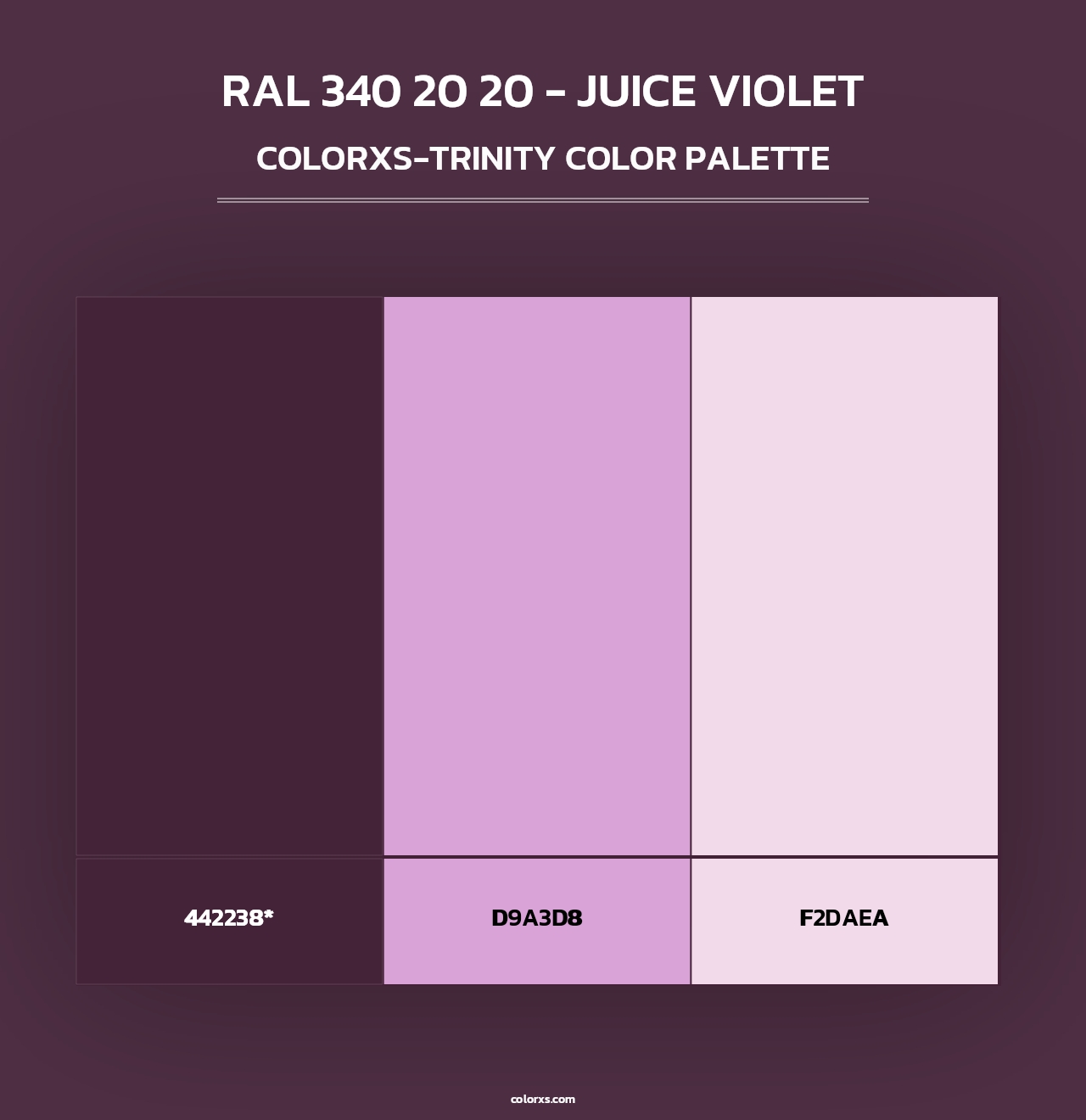 RAL 340 20 20 - Juice Violet - Colorxs Trinity Palette
