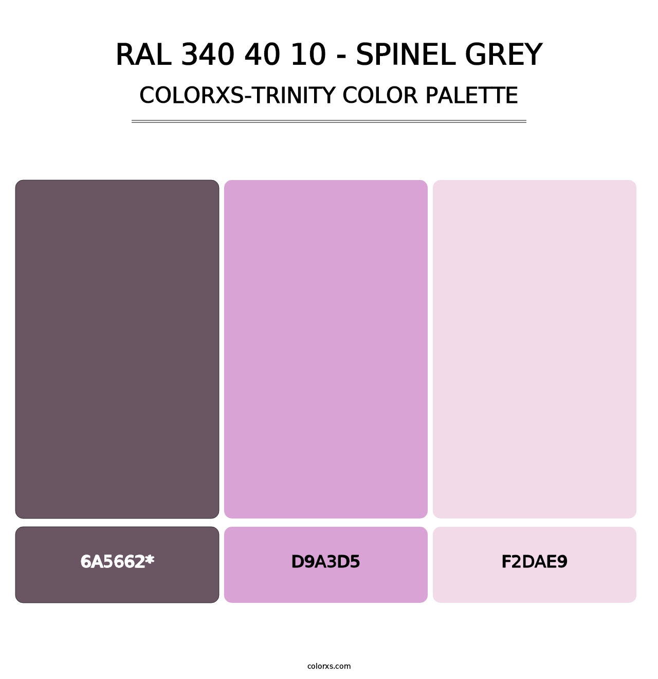 RAL 340 40 10 - Spinel Grey - Colorxs Trinity Palette