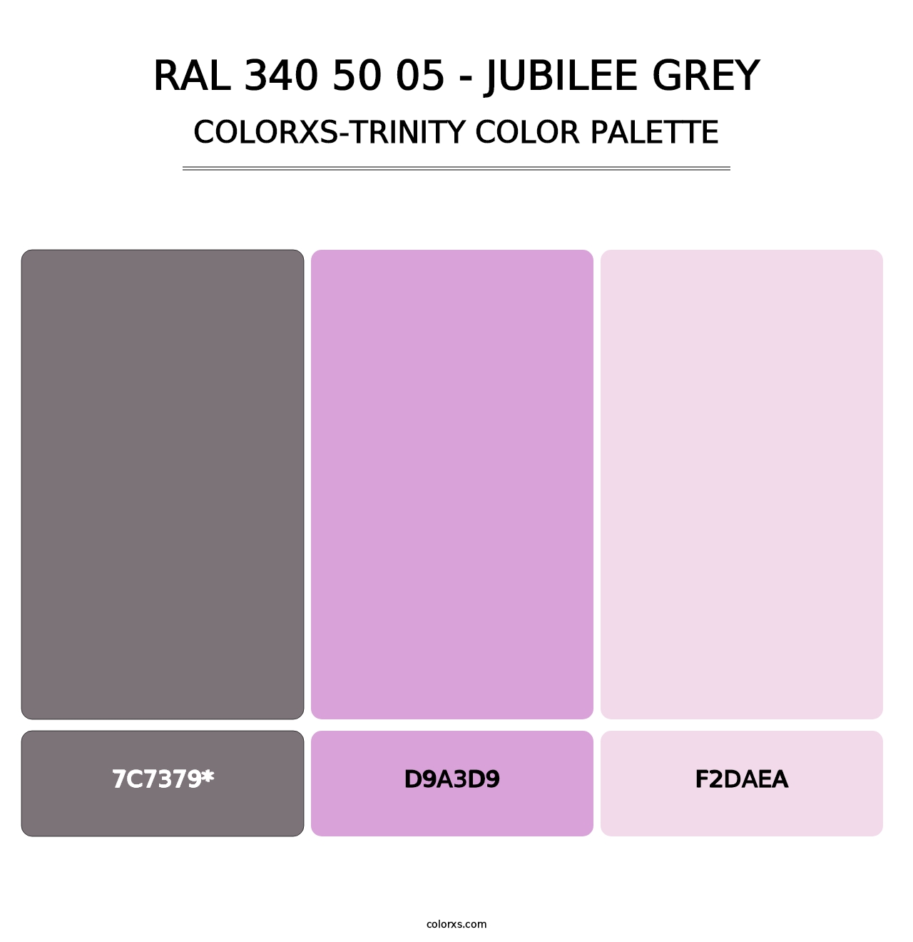 RAL 340 50 05 - Jubilee Grey - Colorxs Trinity Palette