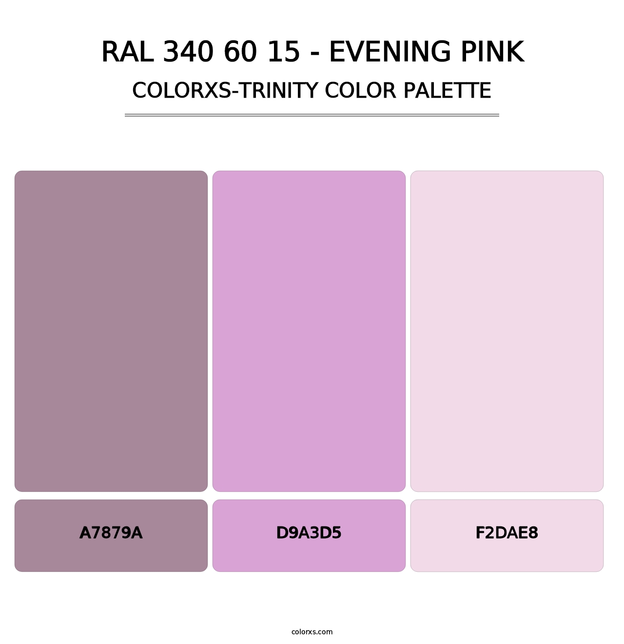 RAL 340 60 15 - Evening Pink - Colorxs Trinity Palette