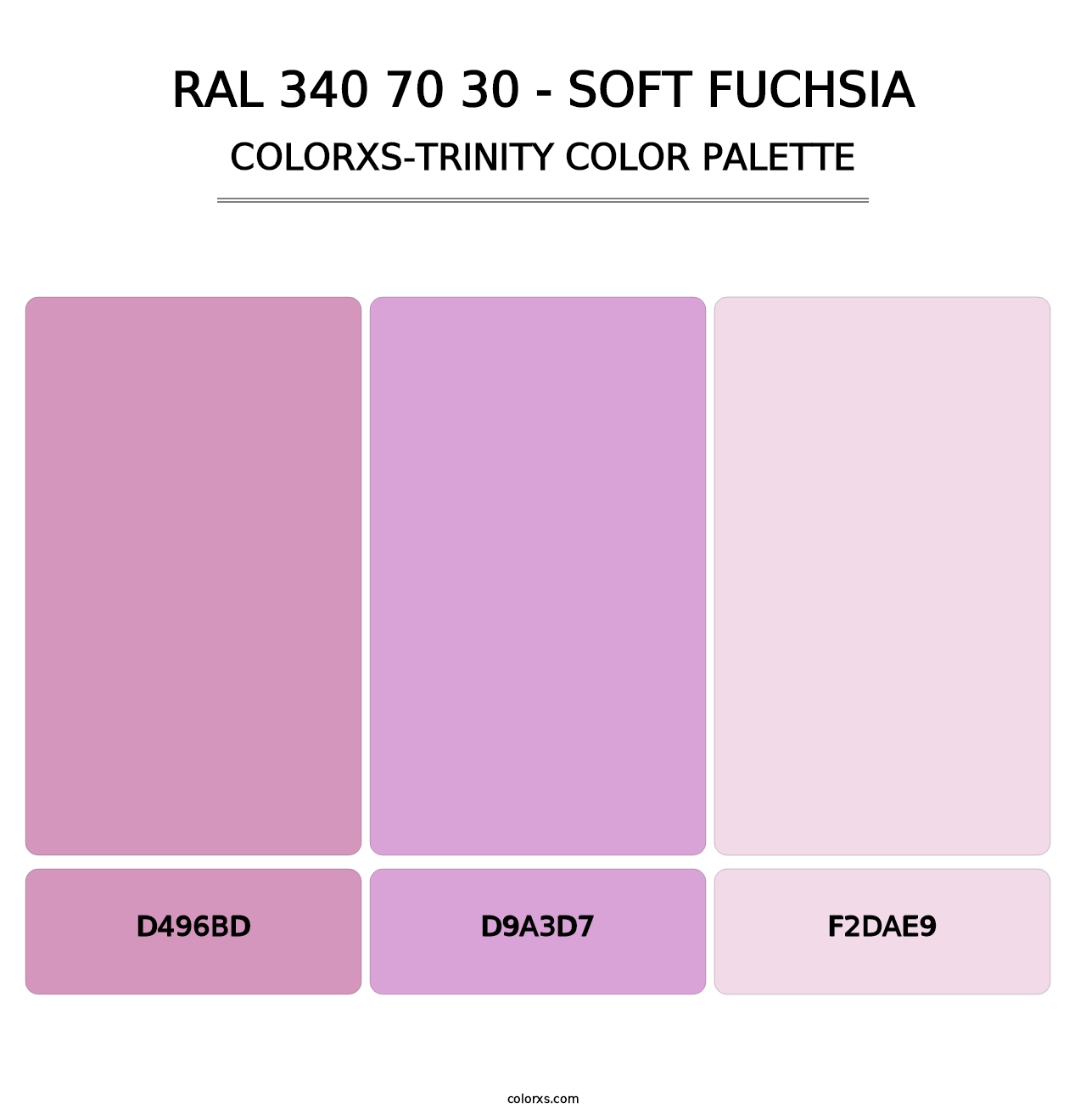 RAL 340 70 30 - Soft Fuchsia - Colorxs Trinity Palette