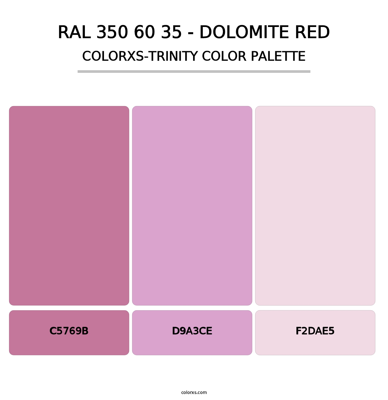 RAL 350 60 35 - Dolomite Red - Colorxs Trinity Palette