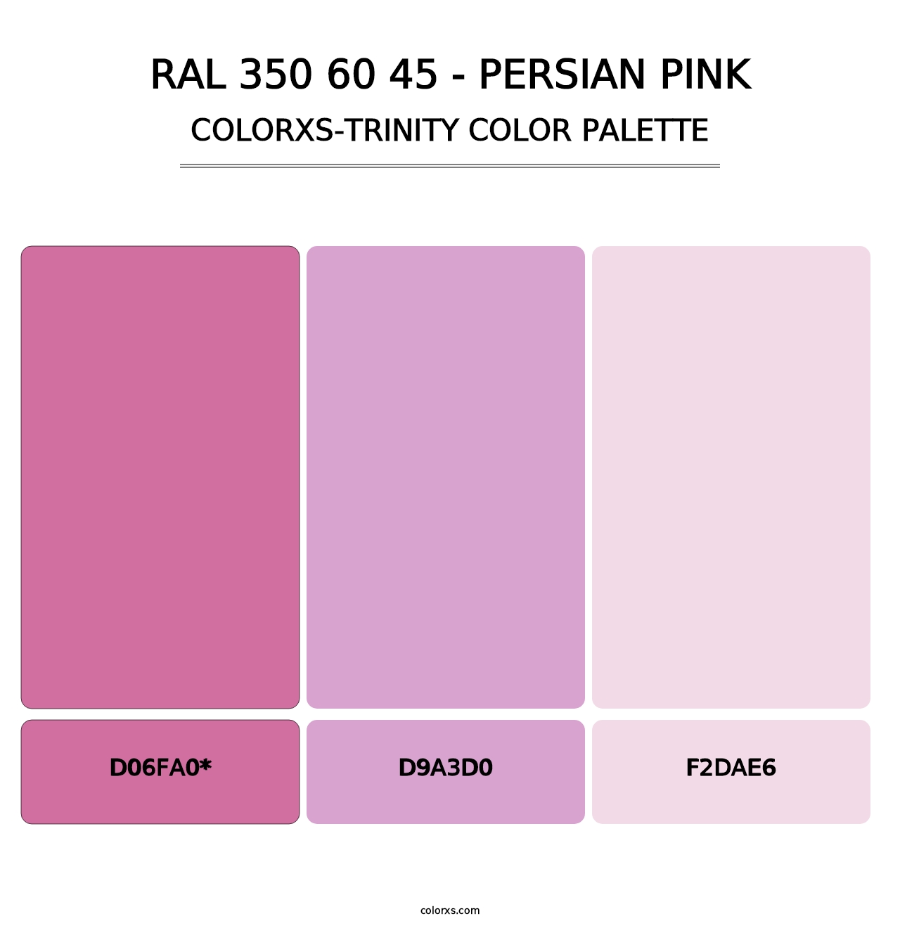 RAL 350 60 45 - Persian Pink - Colorxs Trinity Palette