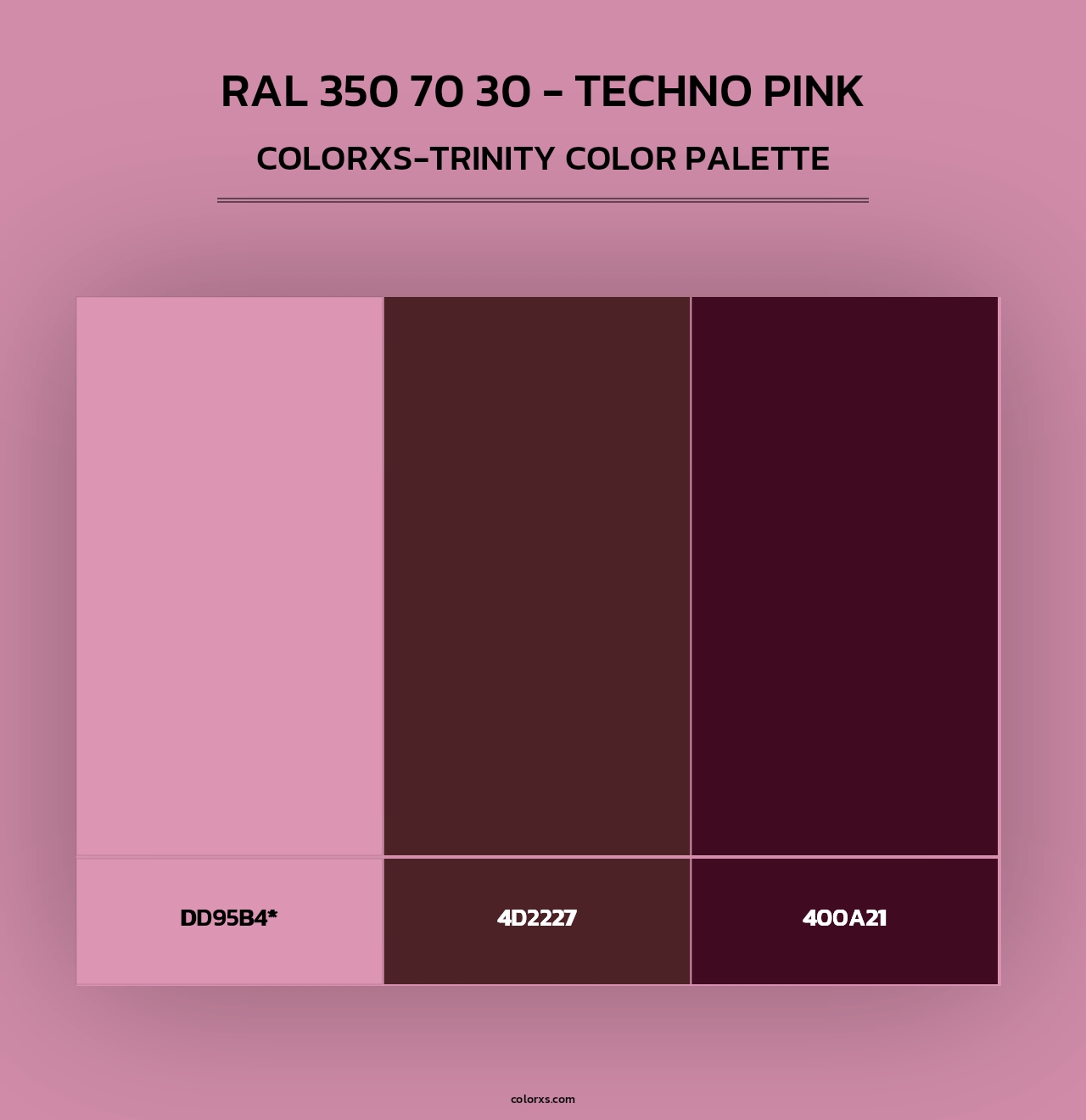 RAL 350 70 30 - Techno Pink - Colorxs Trinity Palette
