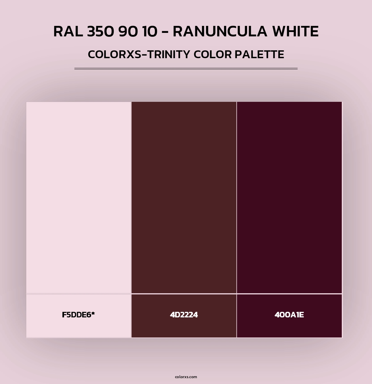RAL 350 90 10 - Ranuncula White - Colorxs Trinity Palette