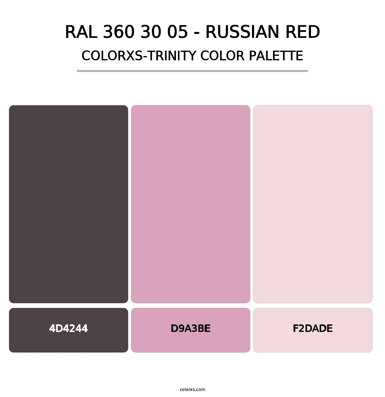 RAL 360 30 05 - Russian Red - Colorxs Trinity Palette