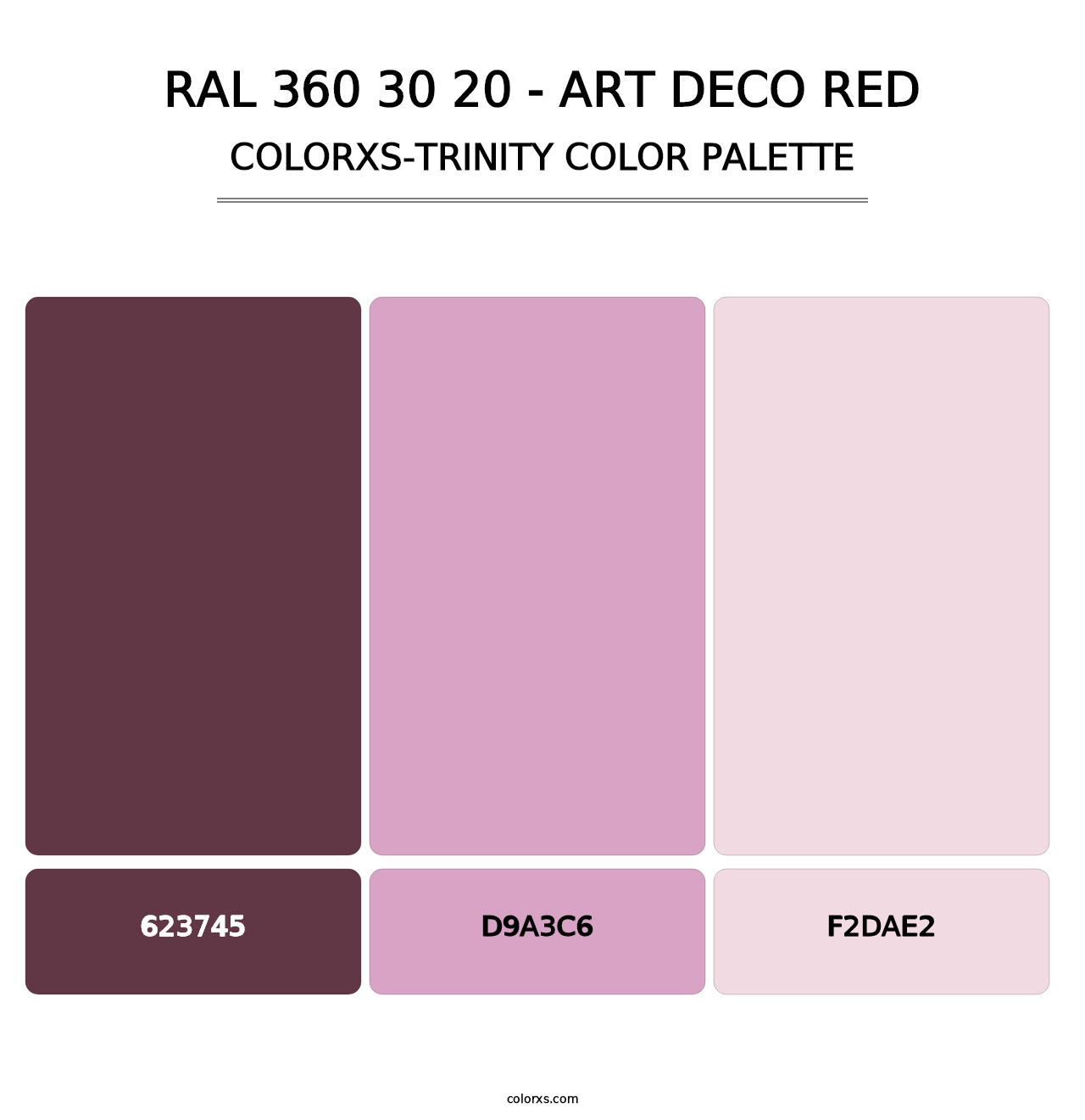 RAL 360 30 20 - Art Deco Red - Colorxs Trinity Palette