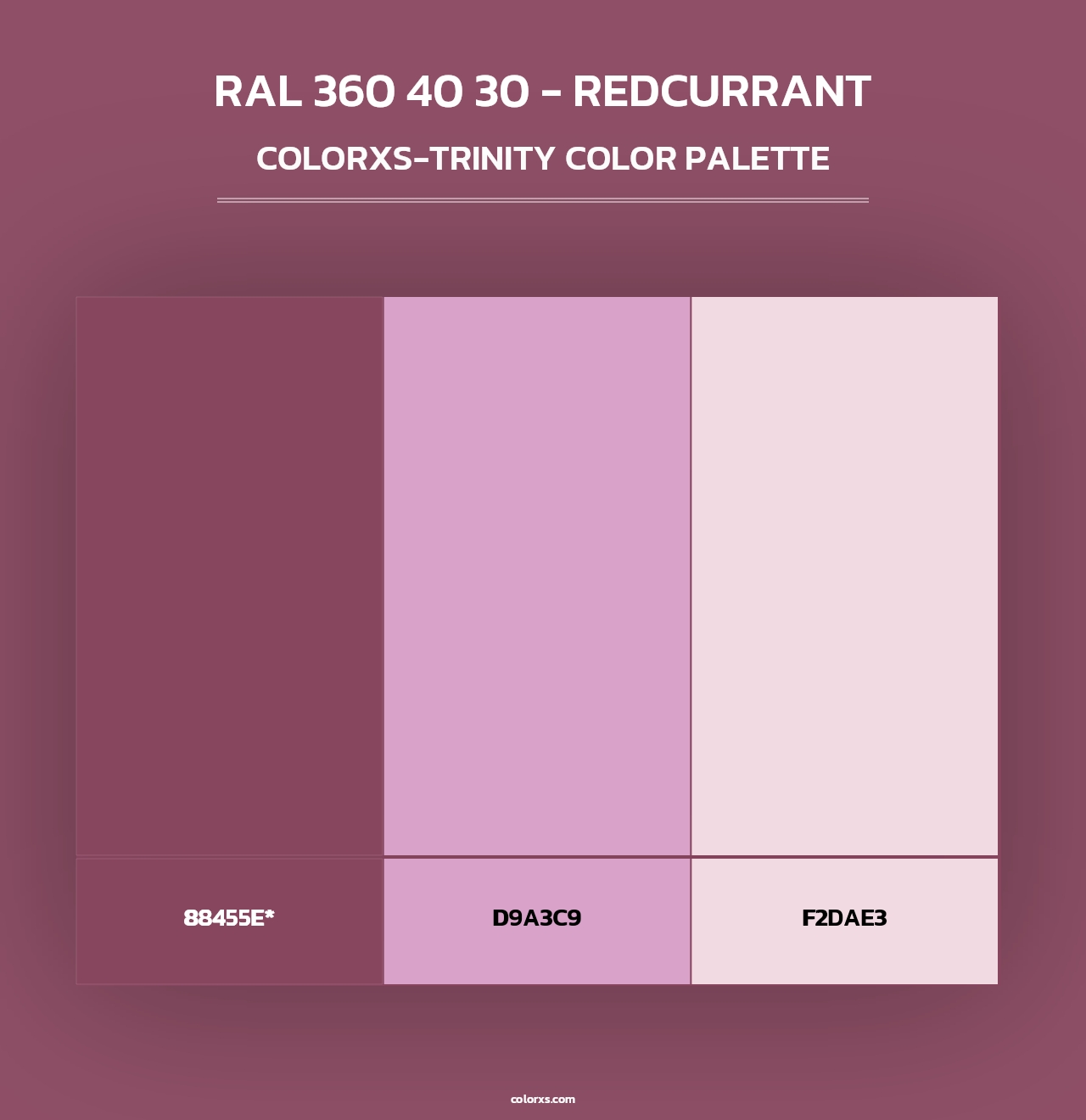 RAL 360 40 30 - Redcurrant - Colorxs Trinity Palette