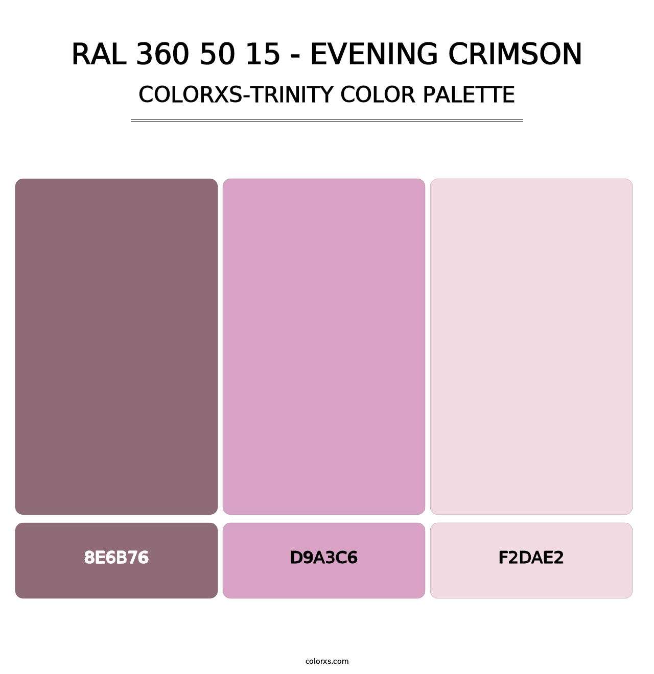 RAL 360 50 15 - Evening Crimson - Colorxs Trinity Palette