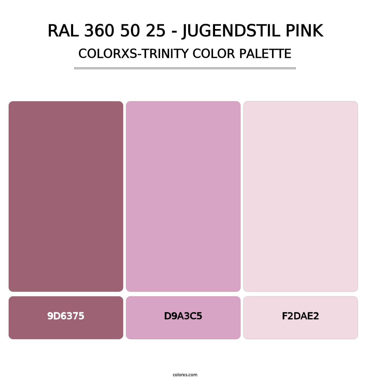 RAL 360 50 25 - Jugendstil Pink - Colorxs Trinity Palette