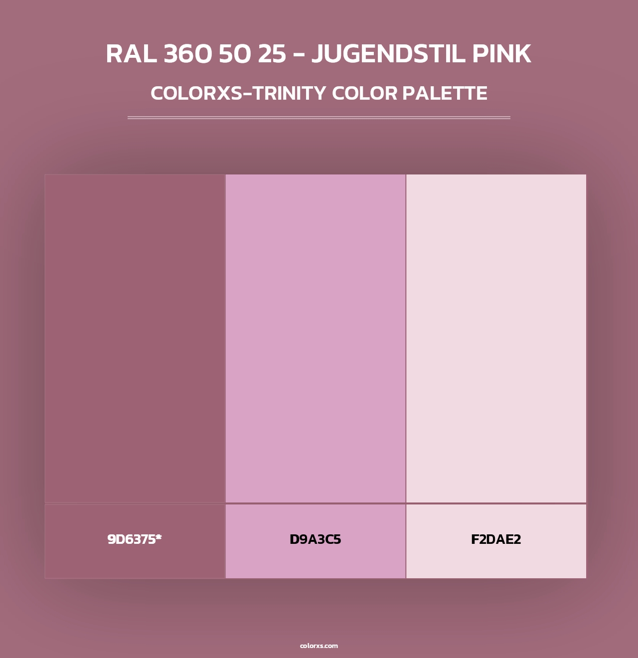 RAL 360 50 25 - Jugendstil Pink - Colorxs Trinity Palette