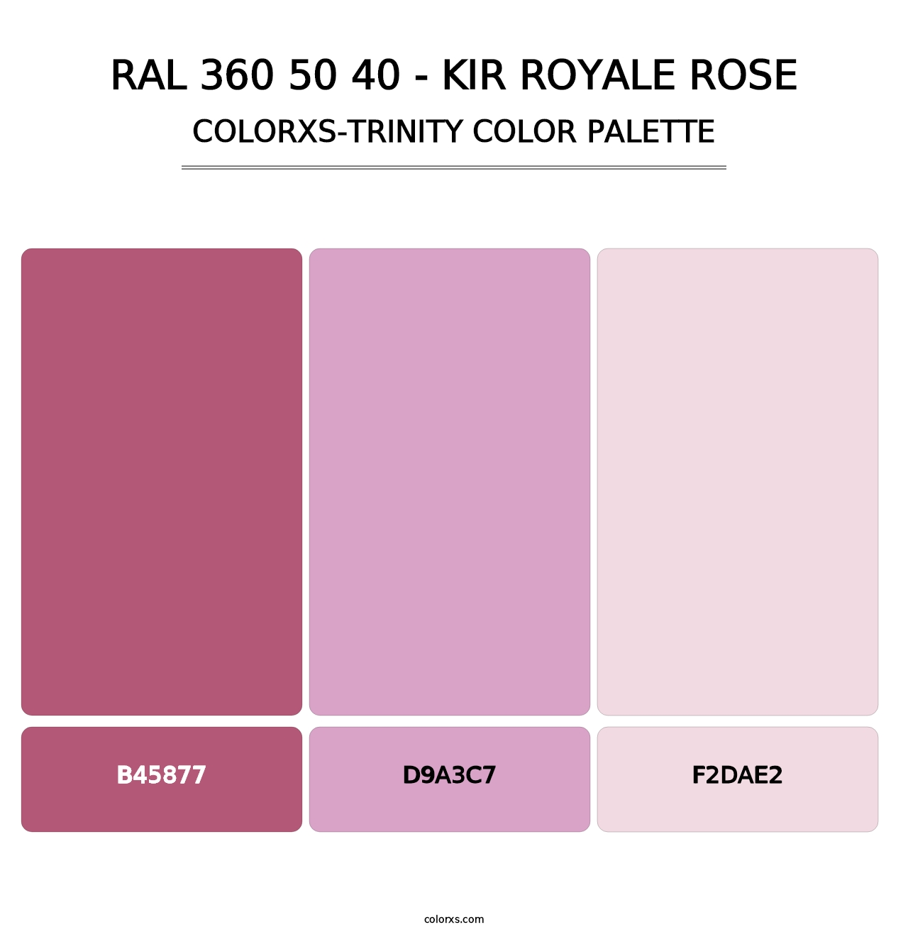 RAL 360 50 40 - Kir Royale Rose - Colorxs Trinity Palette
