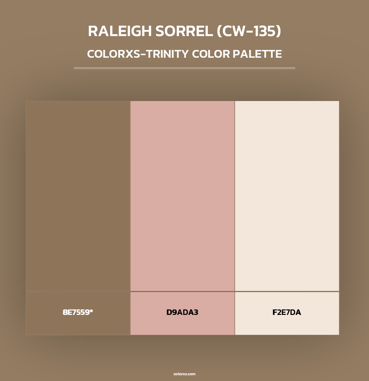 Raleigh Sorrel (CW-135) - Colorxs Trinity Palette