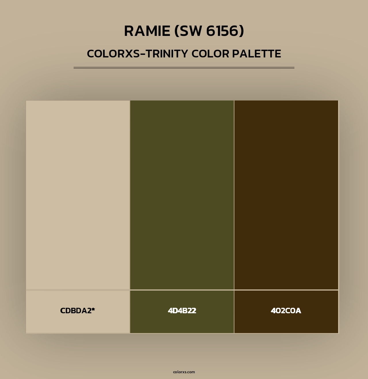 Ramie (SW 6156) - Colorxs Trinity Palette