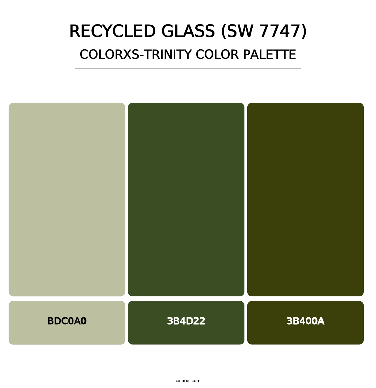 Recycled Glass (SW 7747) - Colorxs Trinity Palette