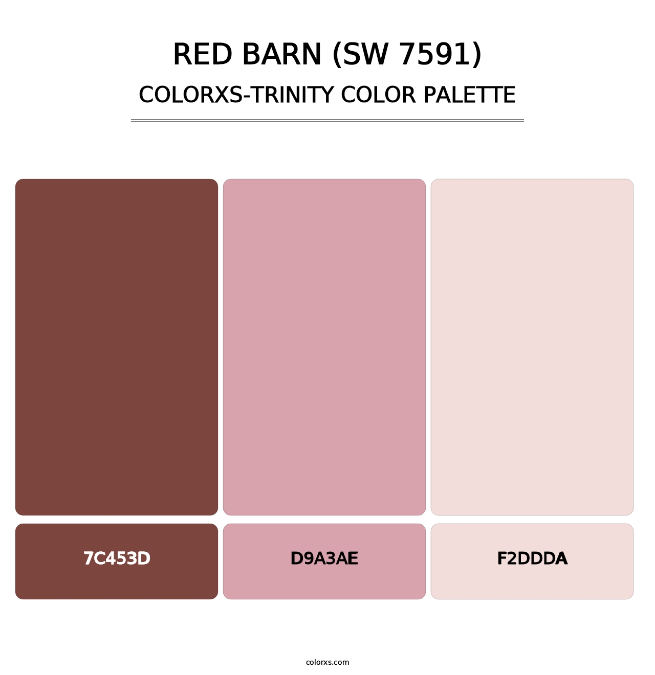 Red Barn (SW 7591) - Colorxs Trinity Palette