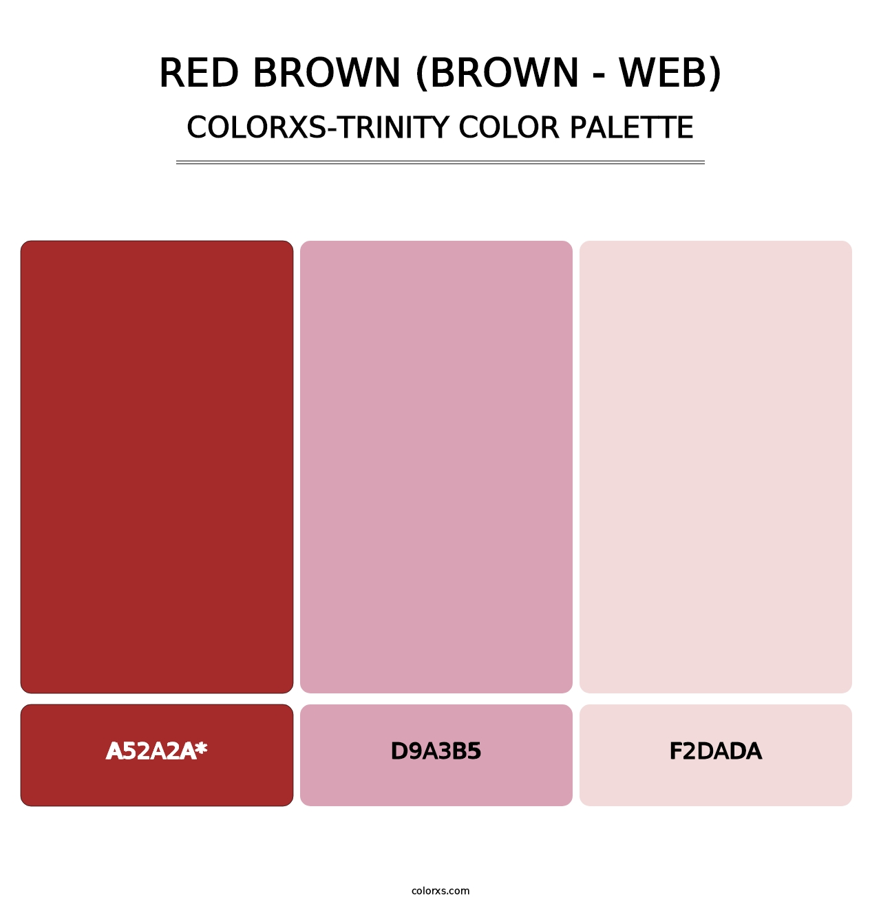 Red Brown (Brown - Web) - Colorxs Trinity Palette