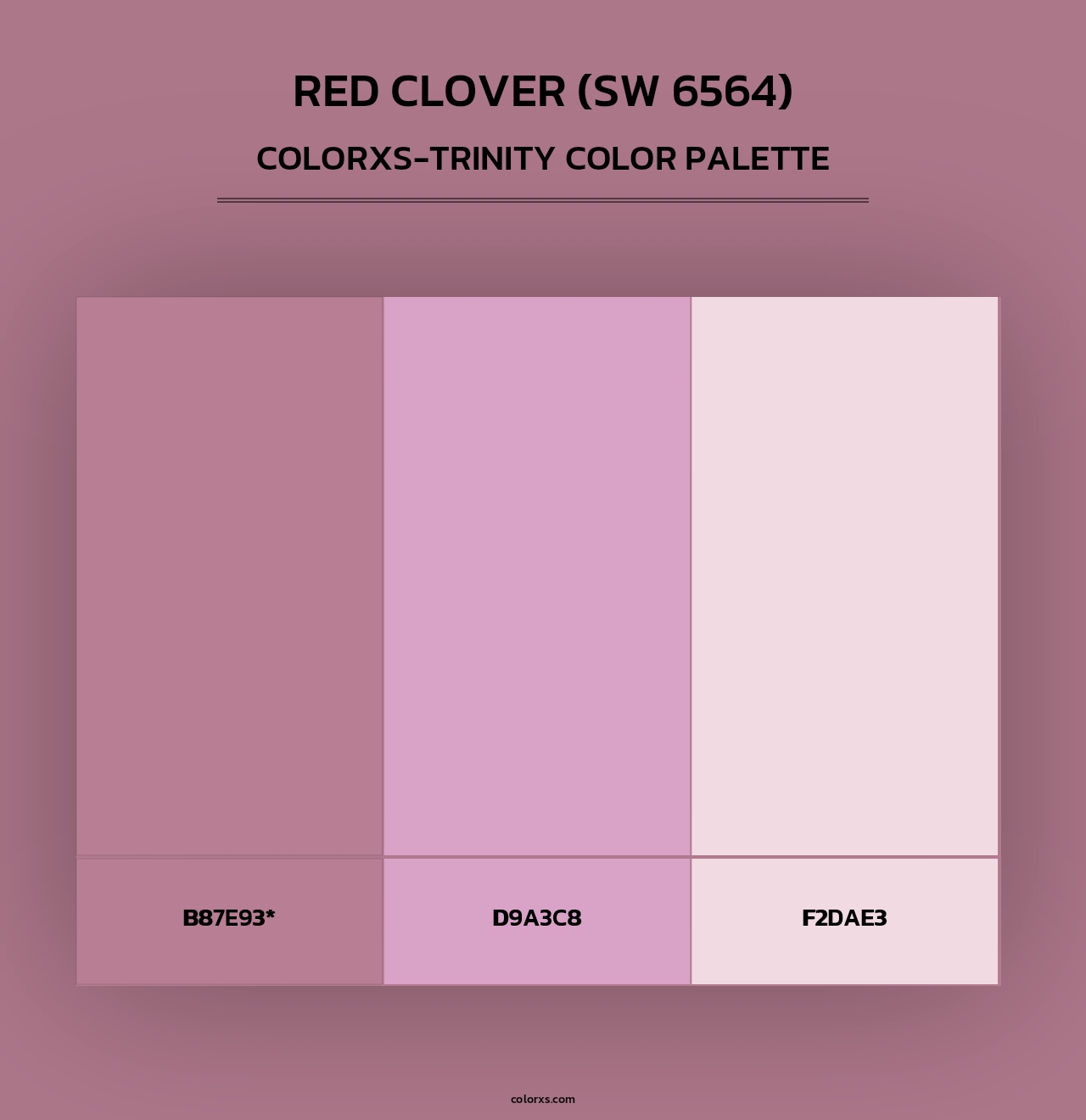 Red Clover (SW 6564) - Colorxs Trinity Palette