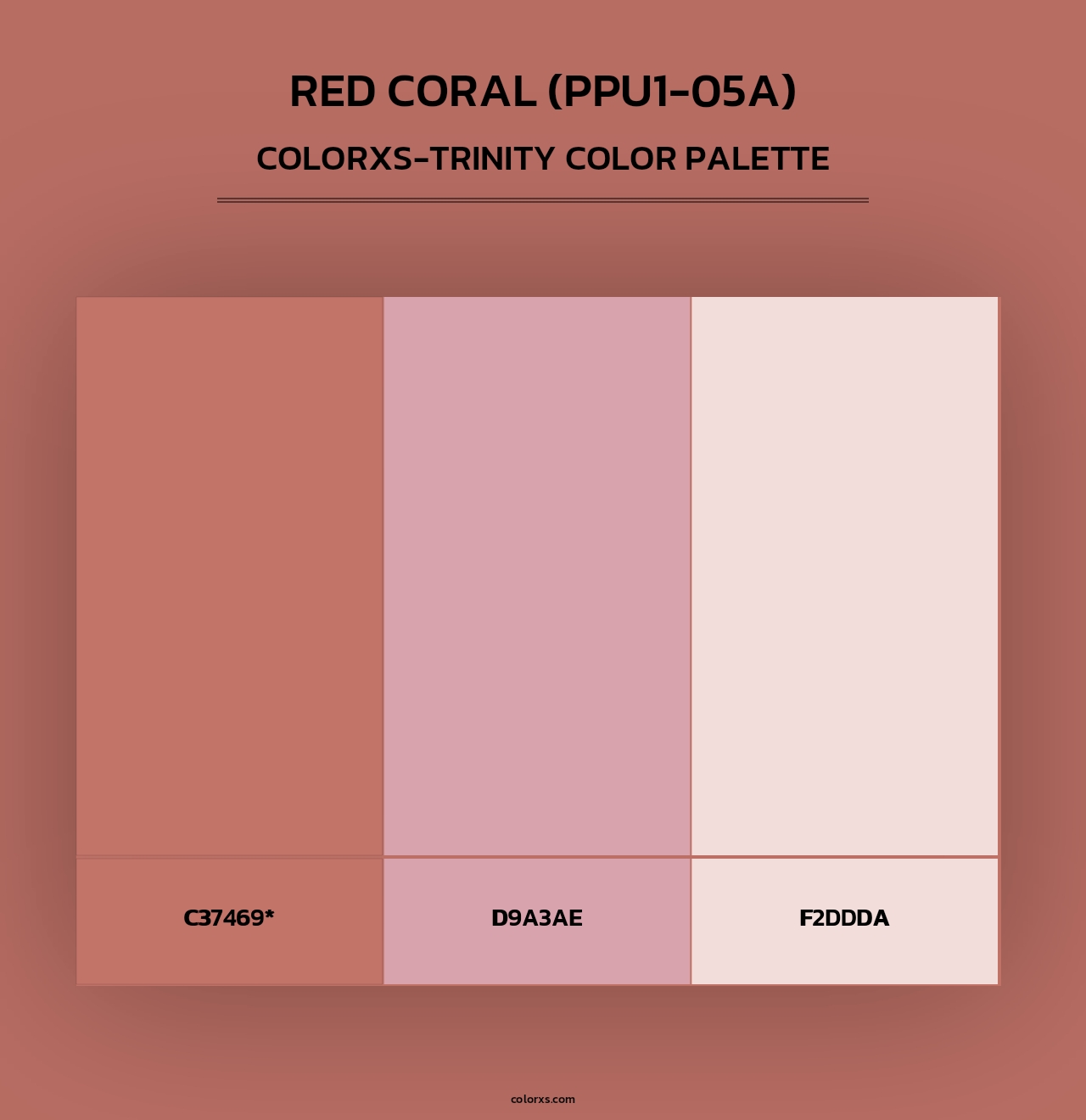 Red Coral (PPU1-05A) - Colorxs Trinity Palette