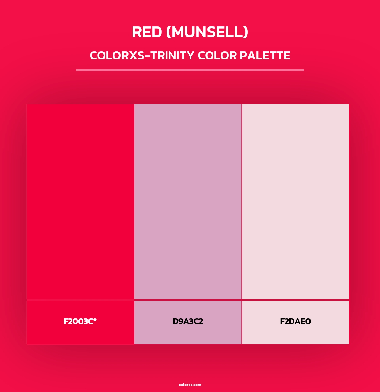 Red (Munsell) - Colorxs Trinity Palette