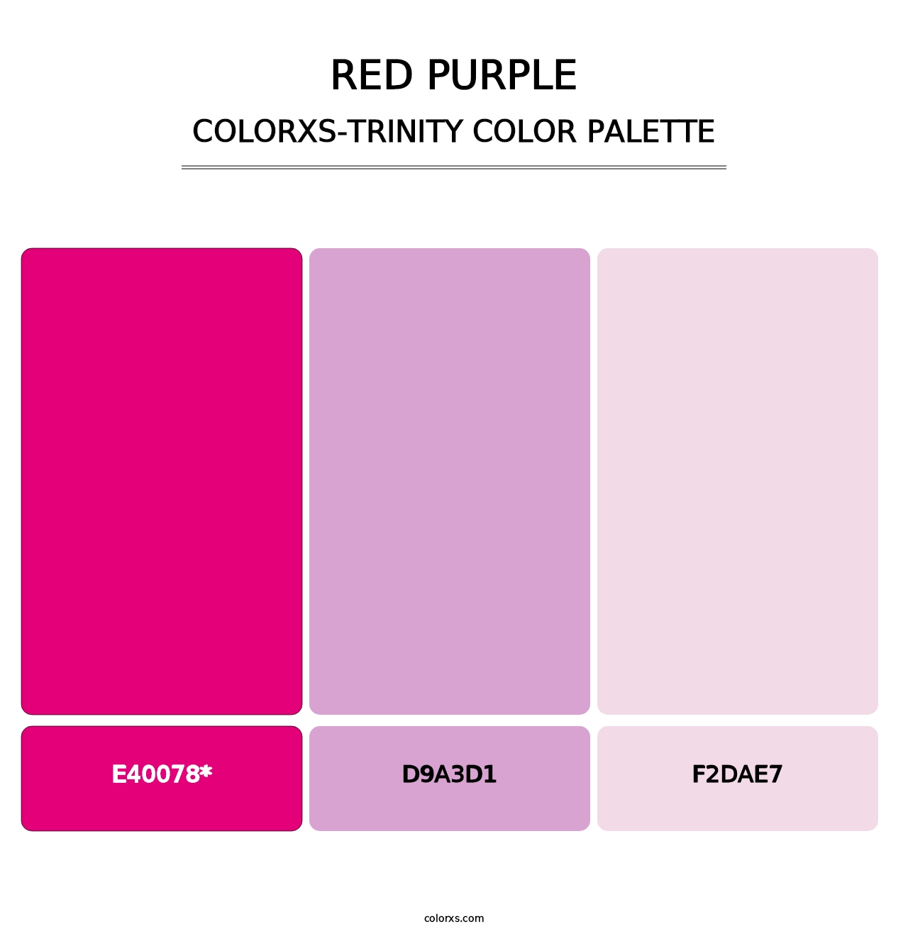 Red Purple - Colorxs Trinity Palette