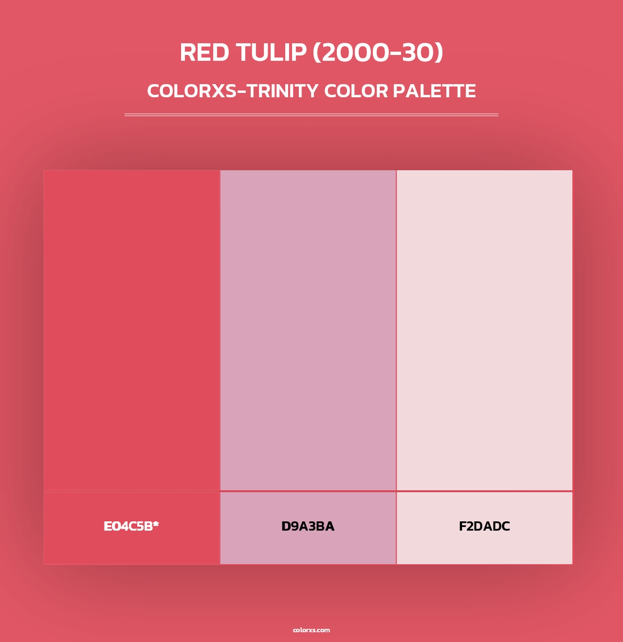 Red Tulip (2000-30) - Colorxs Trinity Palette