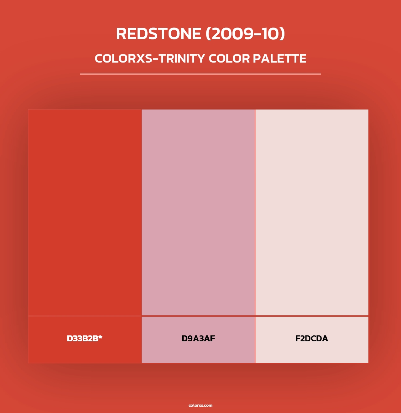 Redstone (2009-10) - Colorxs Trinity Palette