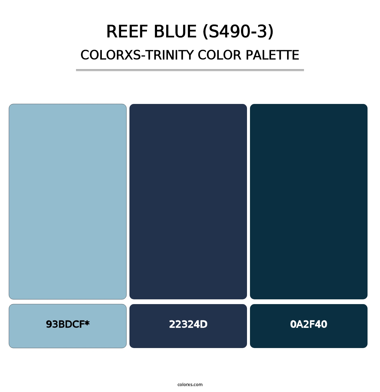 Reef Blue (S490-3) - Colorxs Trinity Palette