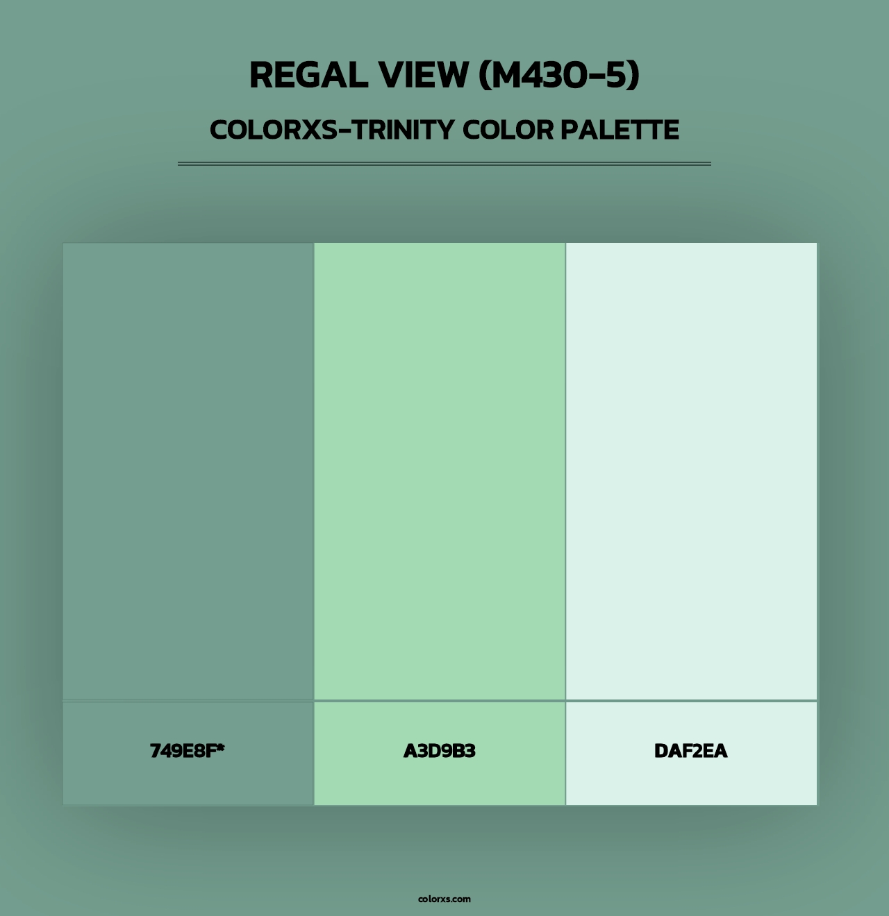 Regal View (M430-5) - Colorxs Trinity Palette