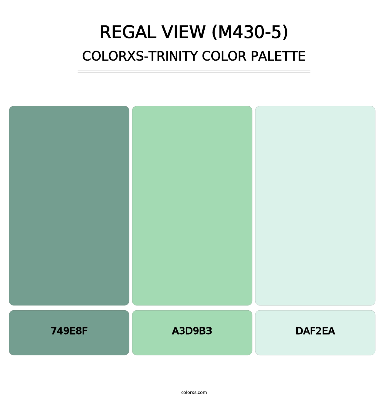 Regal View (M430-5) - Colorxs Trinity Palette