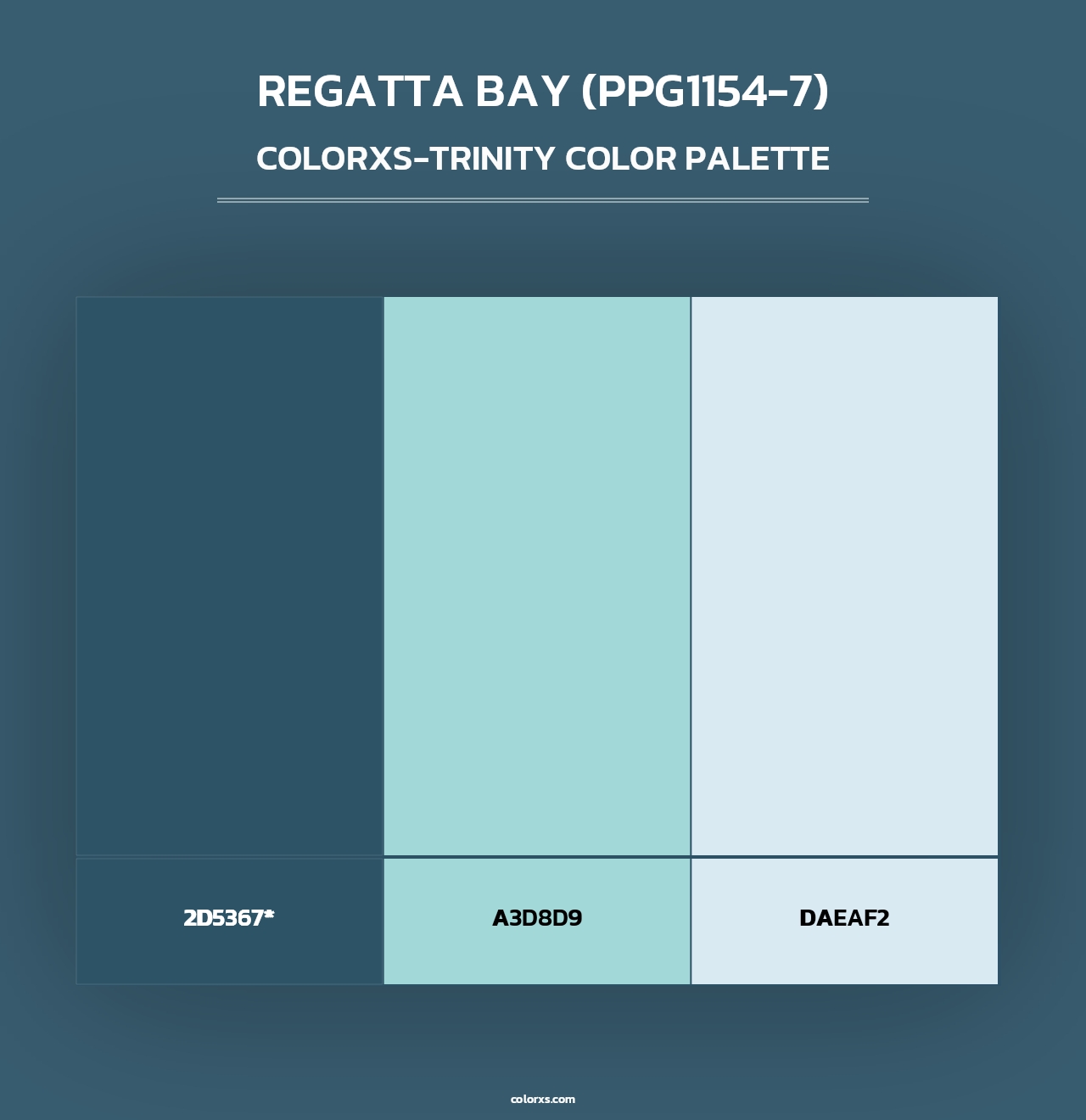Regatta Bay (PPG1154-7) - Colorxs Trinity Palette