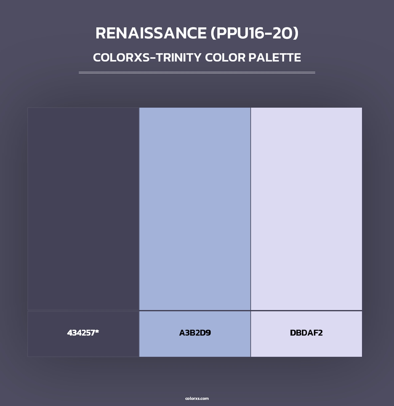 Renaissance (PPU16-20) - Colorxs Trinity Palette
