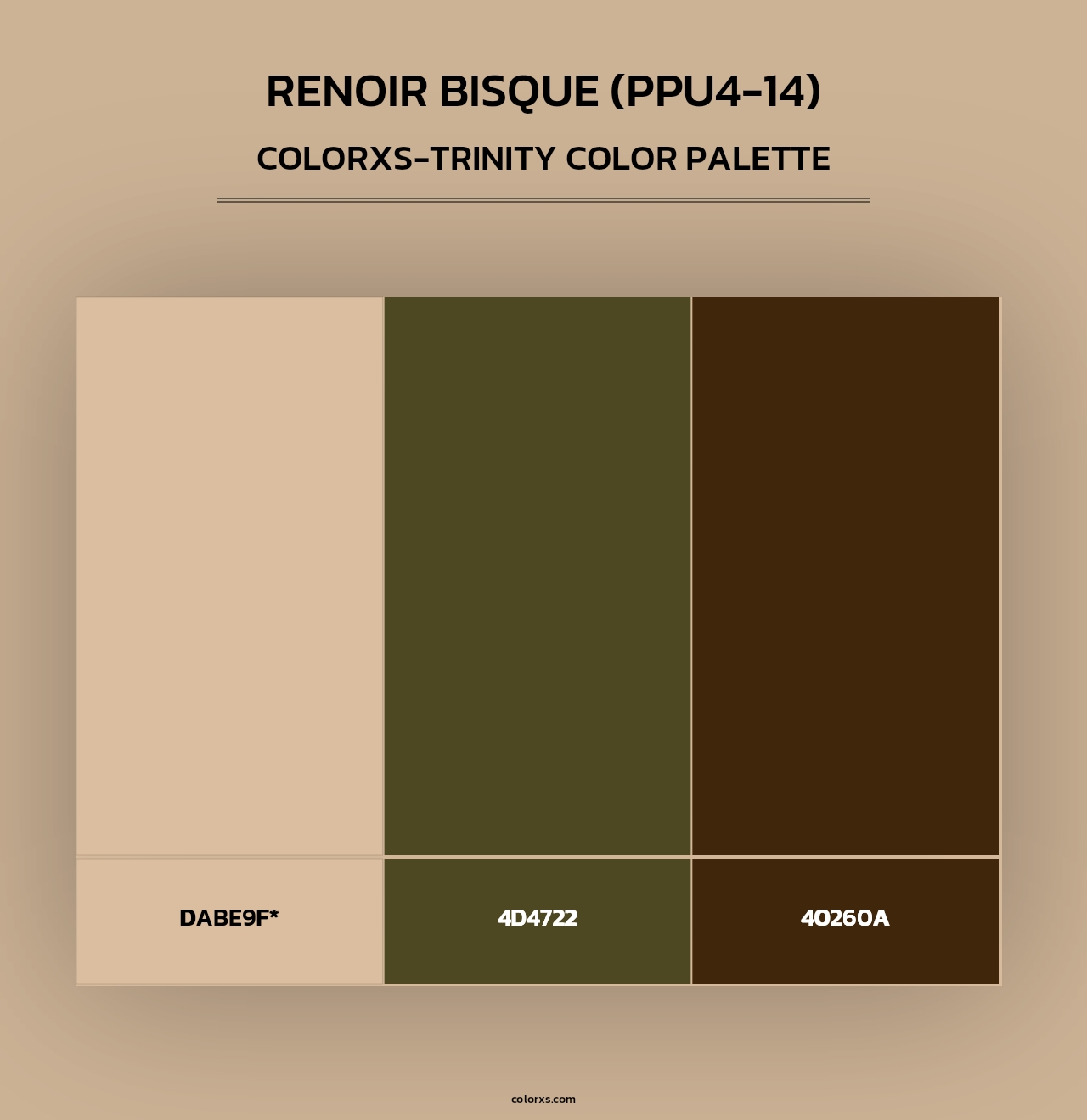 Renoir Bisque (PPU4-14) - Colorxs Trinity Palette