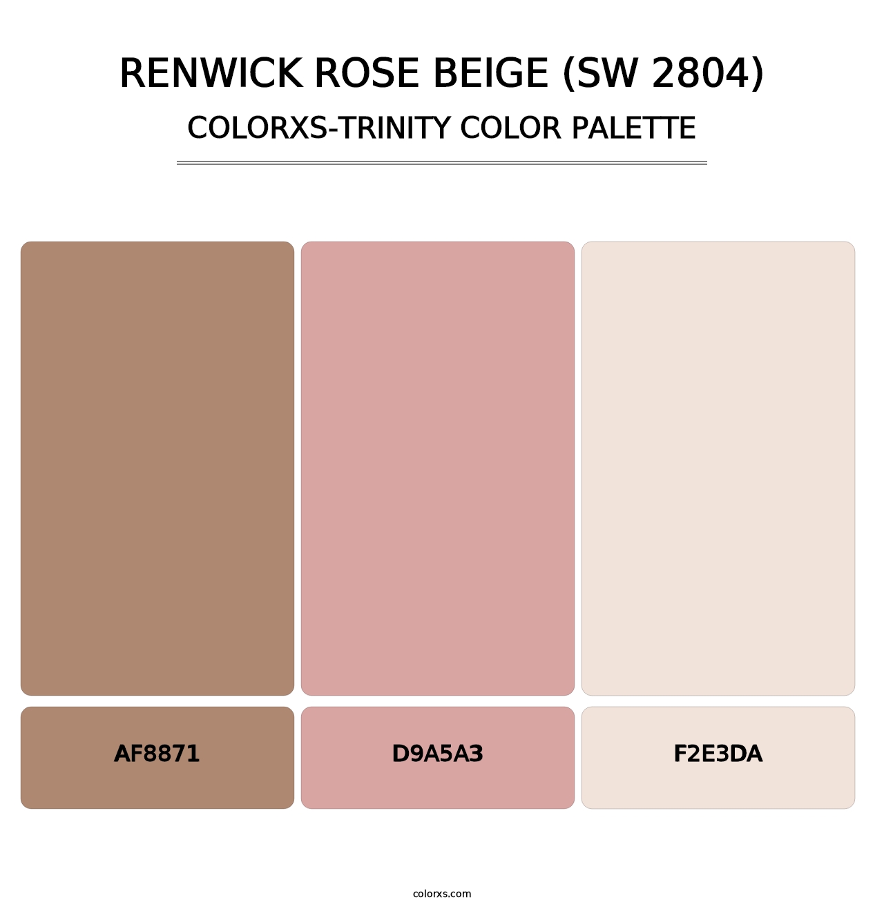 Renwick Rose Beige (SW 2804) - Colorxs Trinity Palette