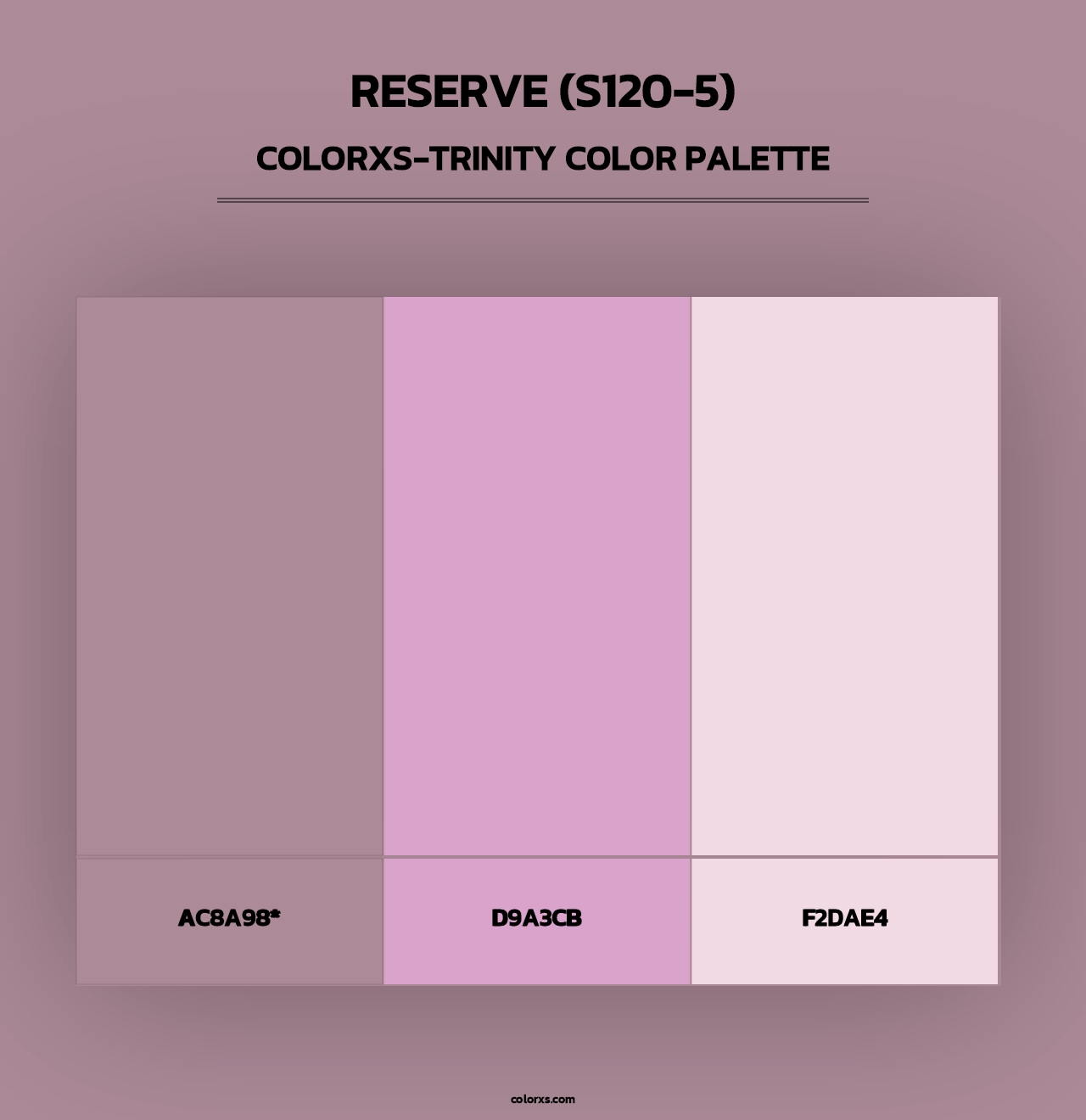 Reserve (S120-5) - Colorxs Trinity Palette