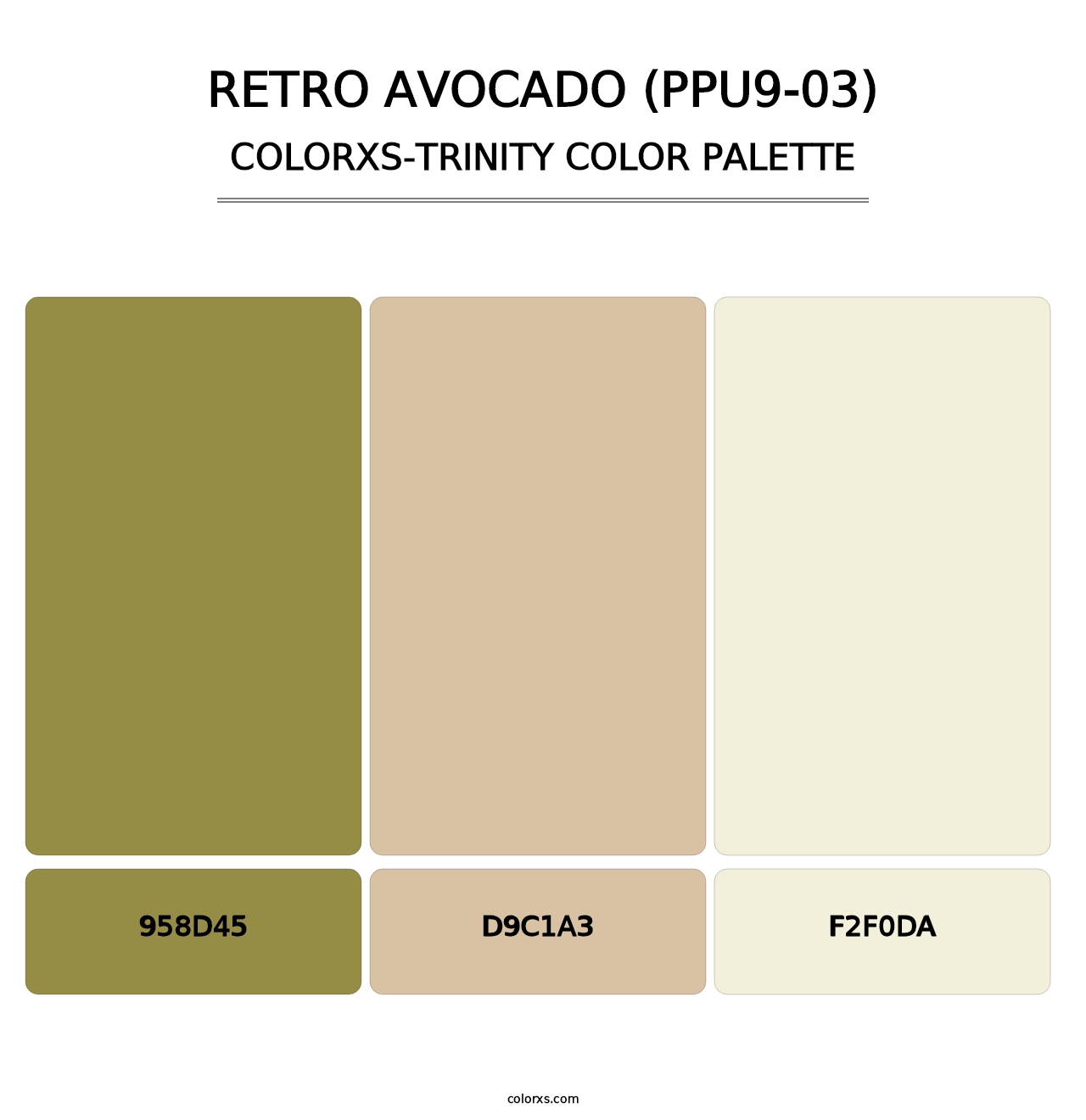 Retro Avocado (PPU9-03) - Colorxs Trinity Palette