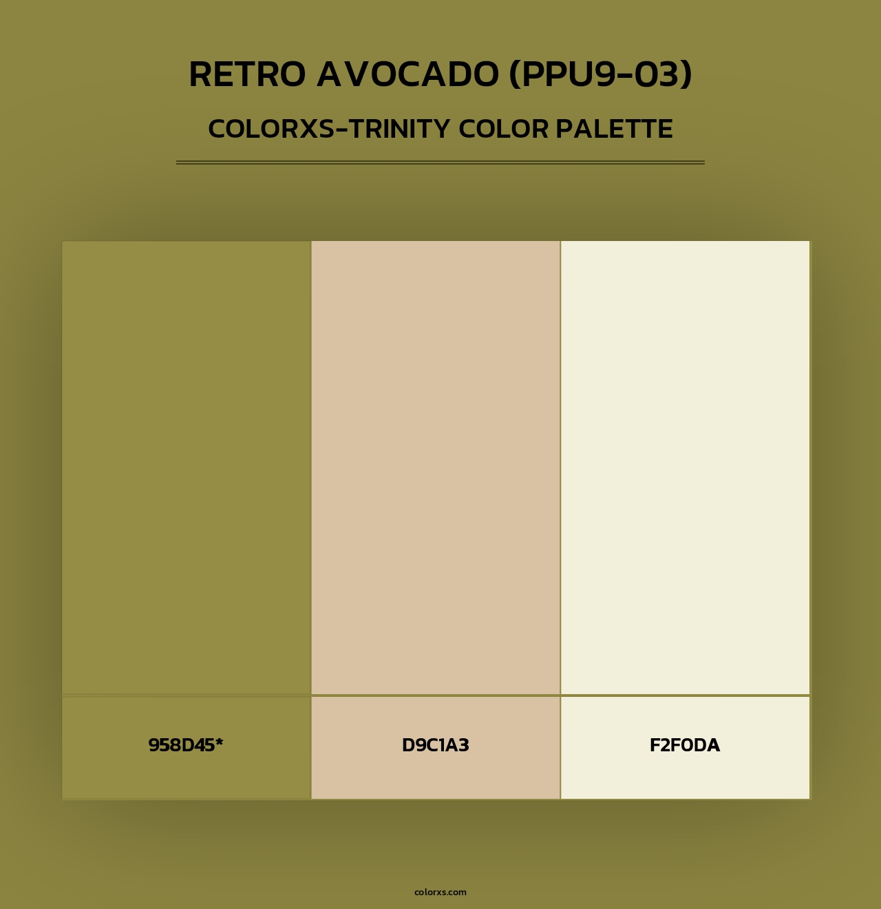 Retro Avocado (PPU9-03) - Colorxs Trinity Palette