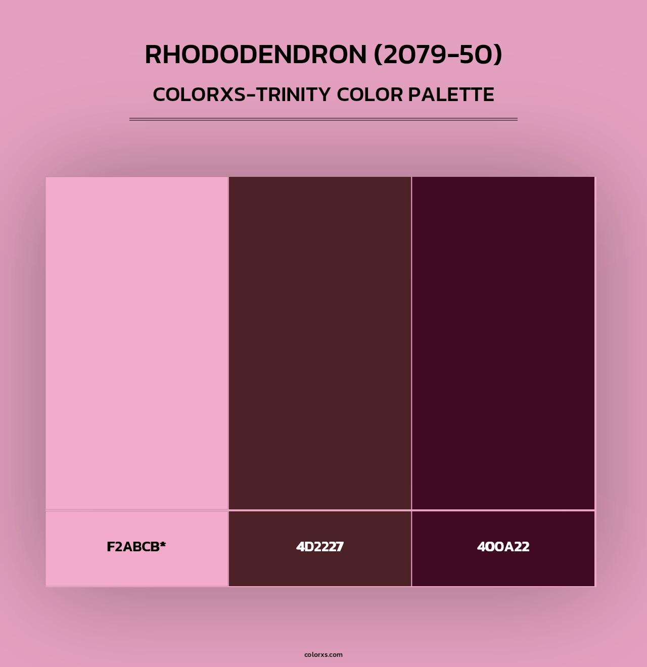 Rhododendron (2079-50) - Colorxs Trinity Palette