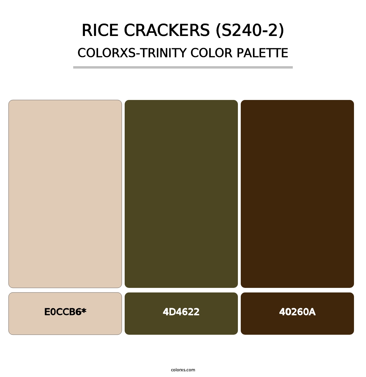 Rice Crackers (S240-2) - Colorxs Trinity Palette