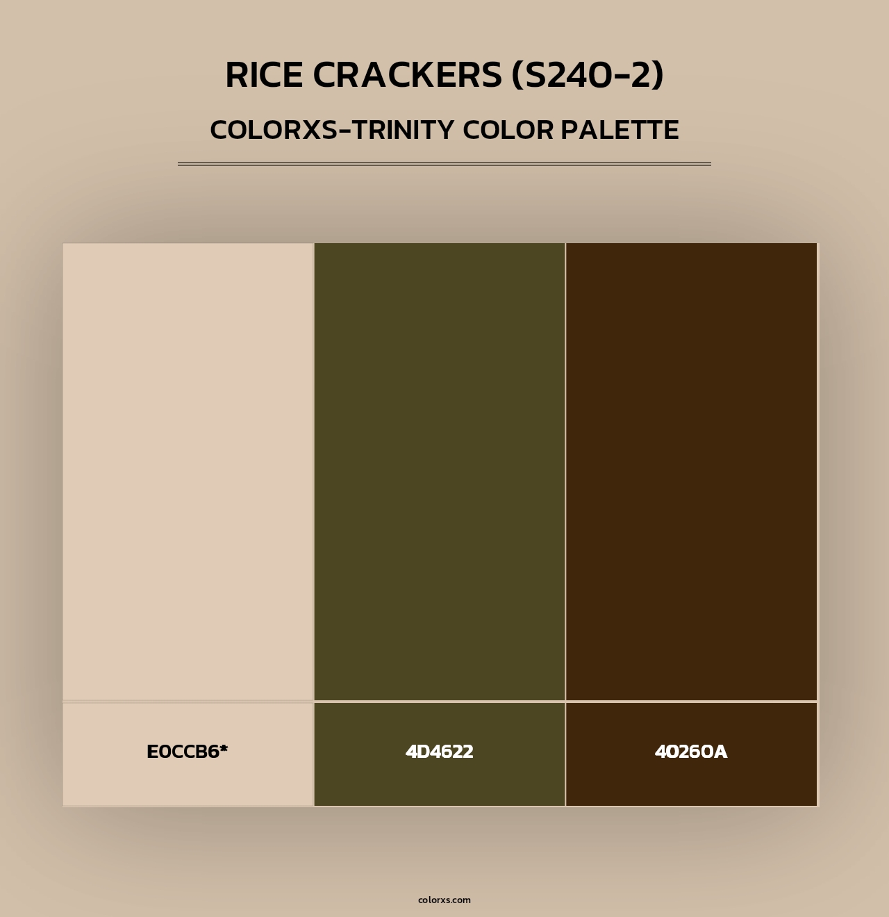 Rice Crackers (S240-2) - Colorxs Trinity Palette