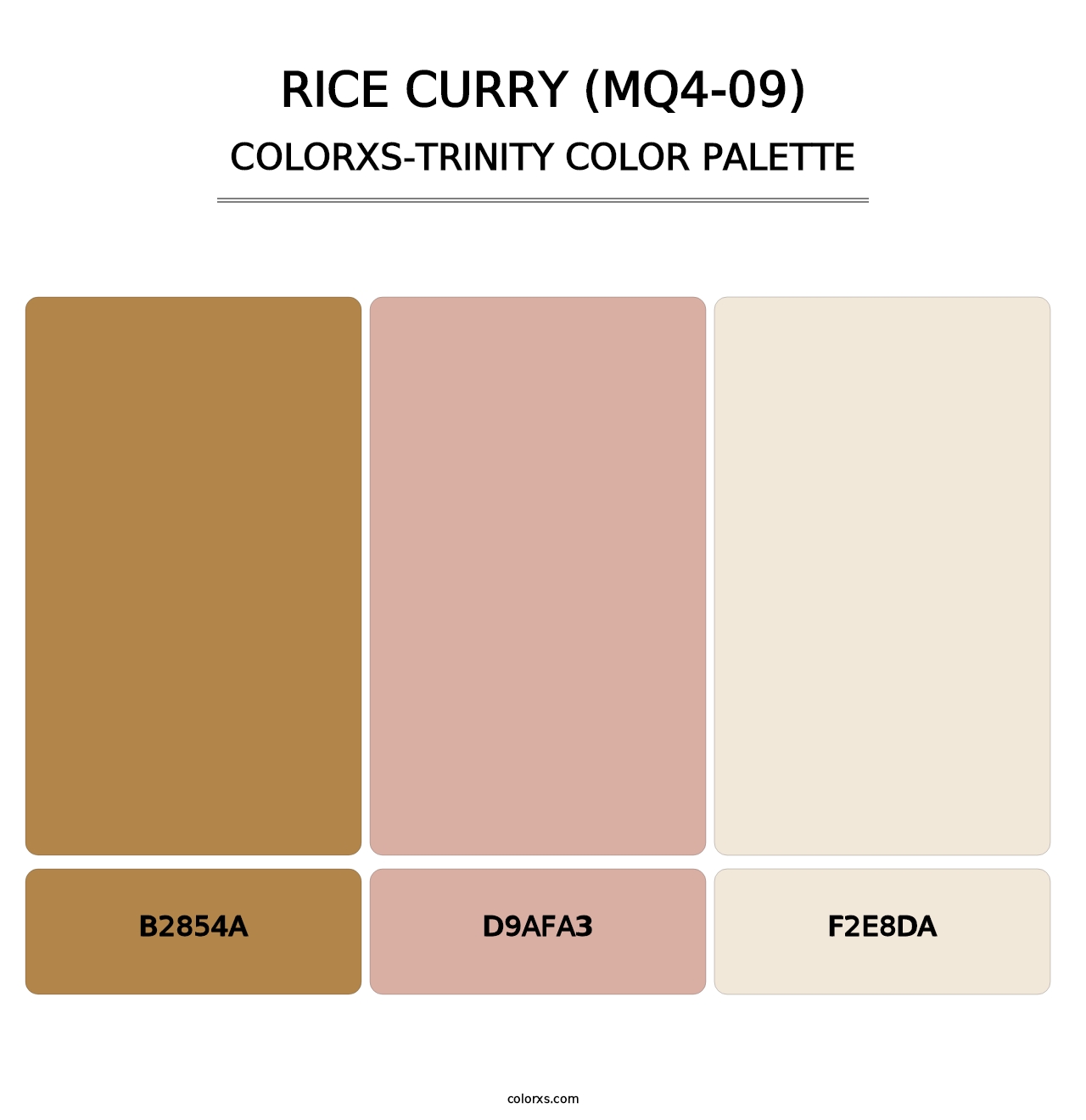 Rice Curry (MQ4-09) - Colorxs Trinity Palette