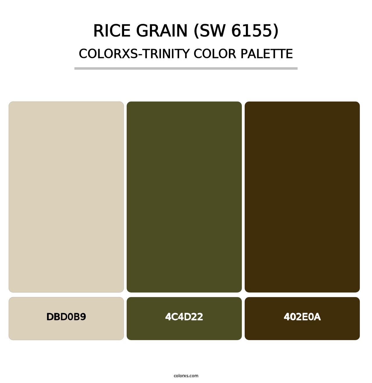 Rice Grain (SW 6155) - Colorxs Trinity Palette