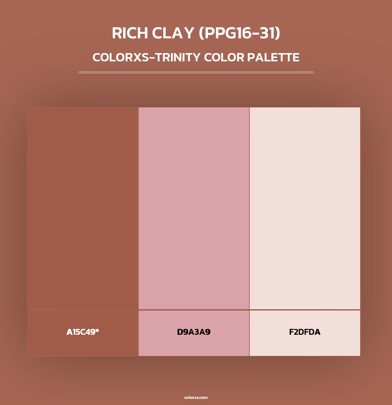 Rich Clay (PPG16-31) - Colorxs Trinity Palette