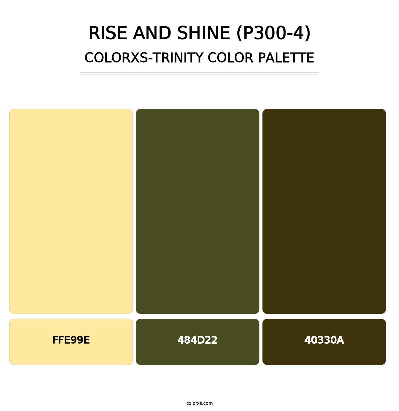 Rise And Shine (P300-4) - Colorxs Trinity Palette