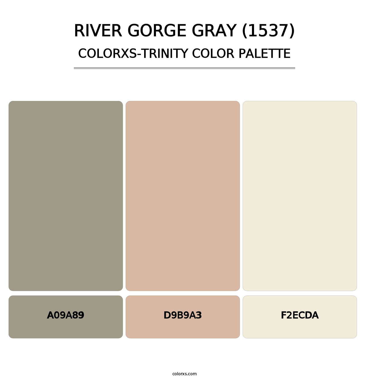 River Gorge Gray (1537) - Colorxs Trinity Palette