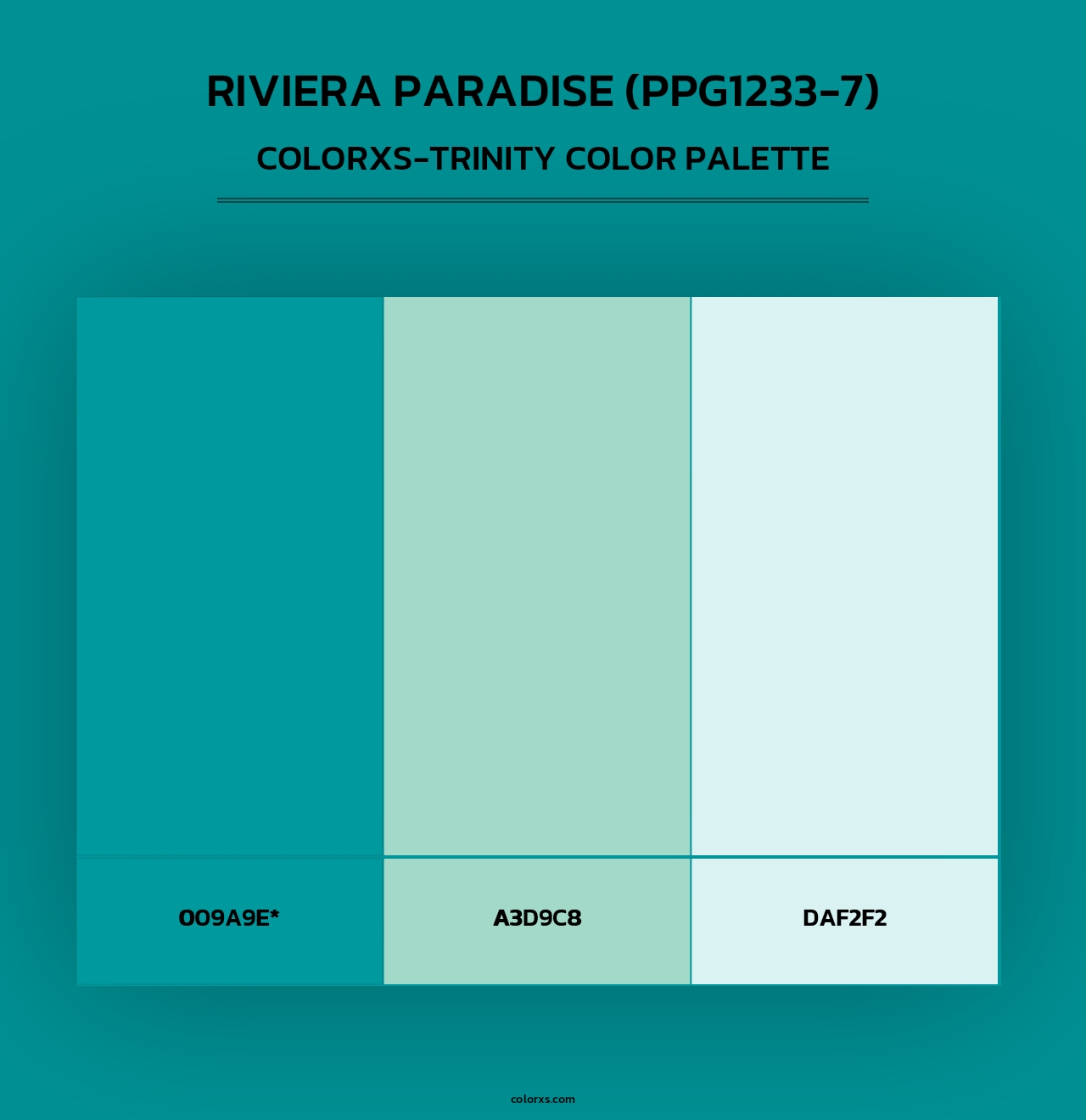 Riviera Paradise (PPG1233-7) - Colorxs Trinity Palette
