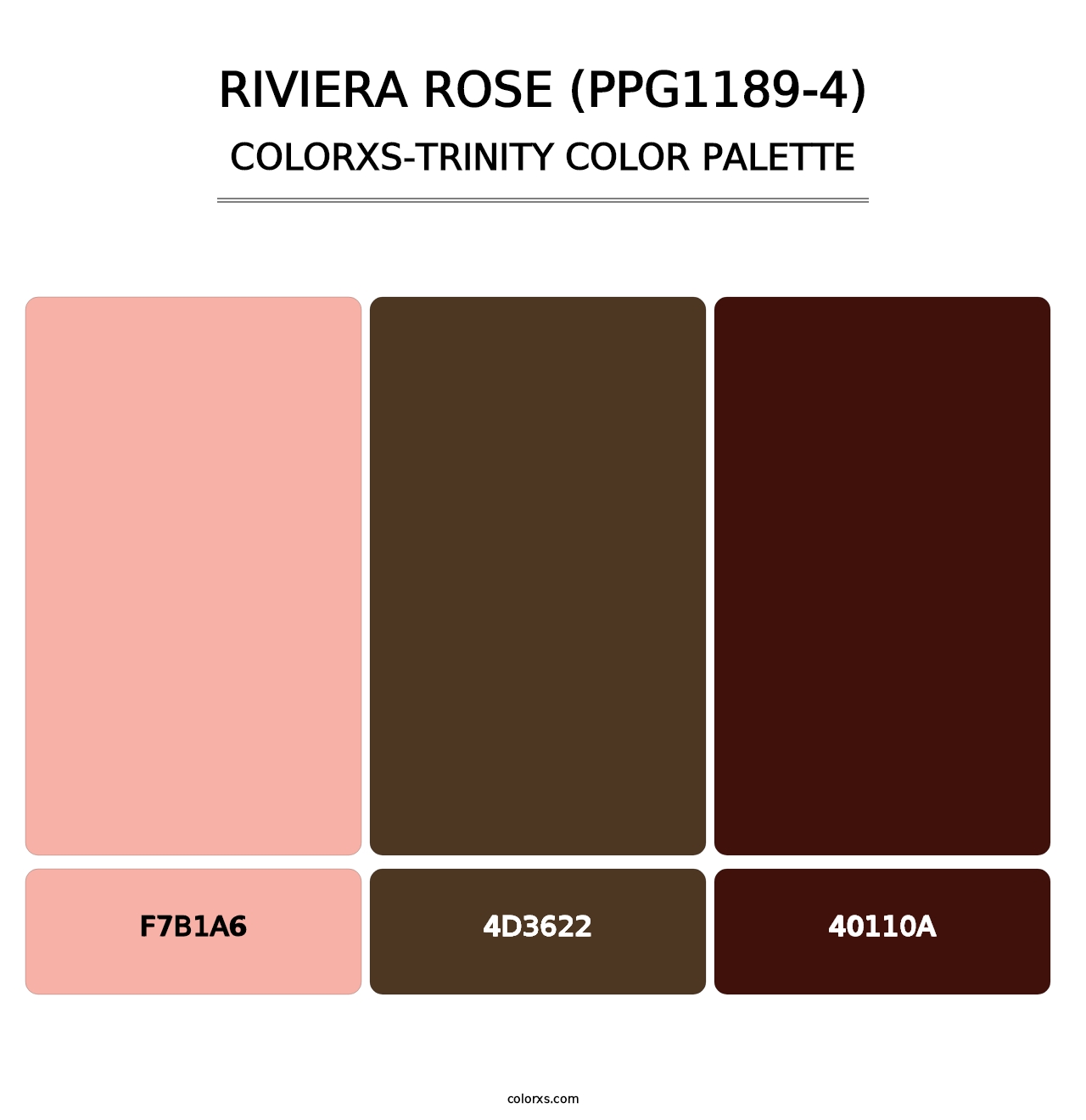 Riviera Rose (PPG1189-4) - Colorxs Trinity Palette