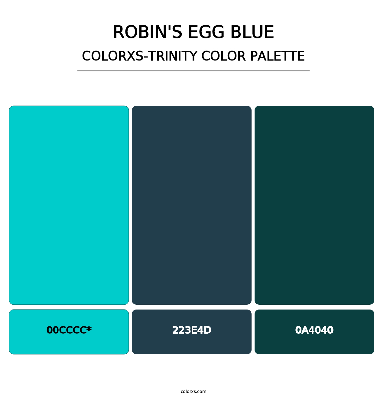 Robin's Egg Blue - Colorxs Trinity Palette